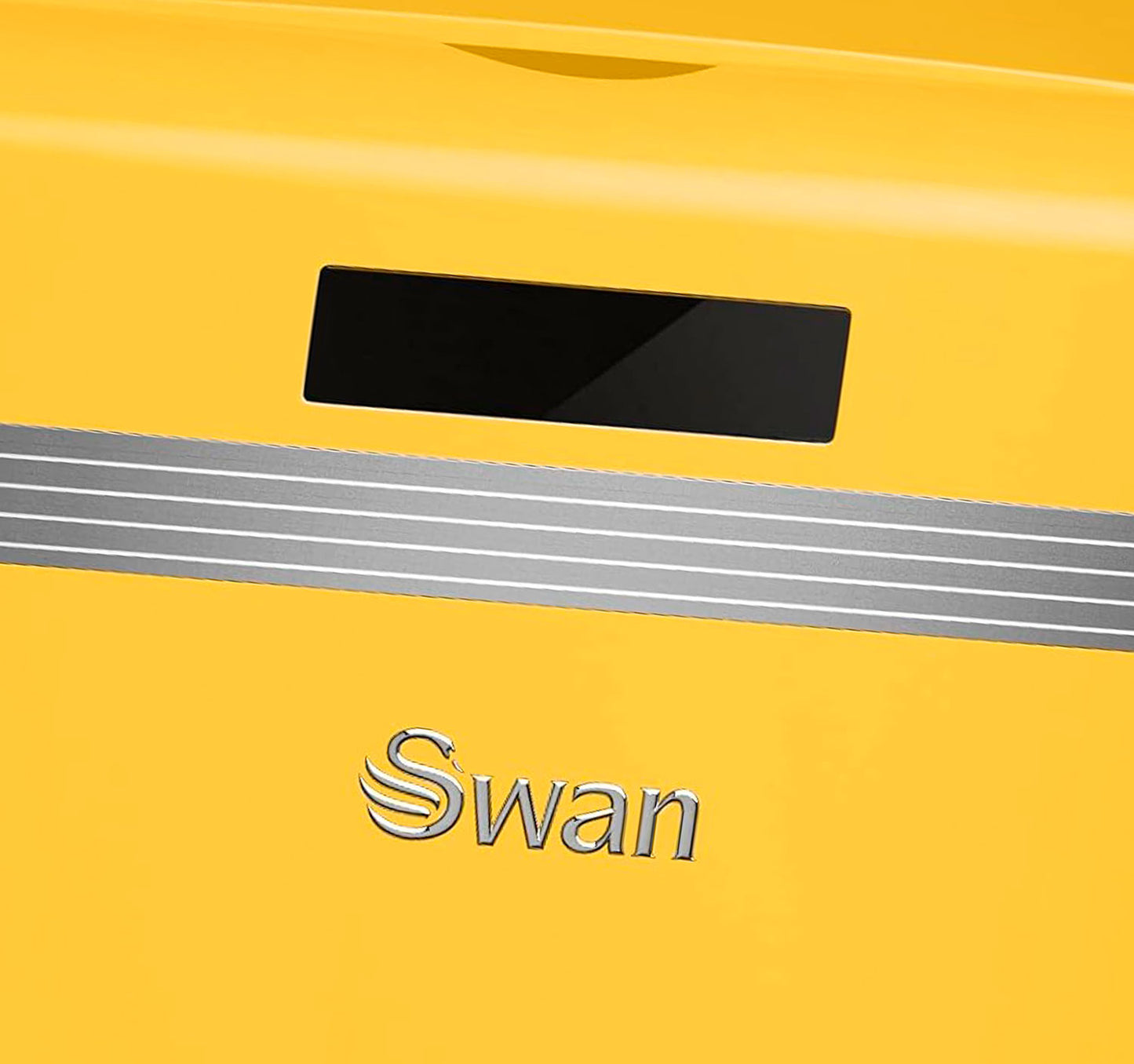 Cubo Basura Cocina Sensor De Apertura Automática, Metálico, Capacidad 45 Litros, Diseño Vintage, Swan, Swka4500yelneu, Amarillo