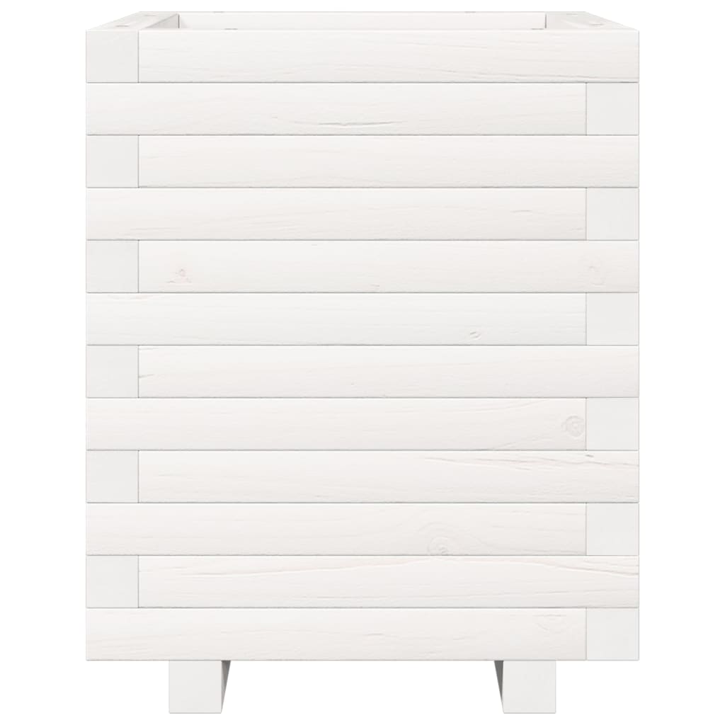 Jardinera Madera Maciza De Pino Blanco 40x40x49,5 Cm_4