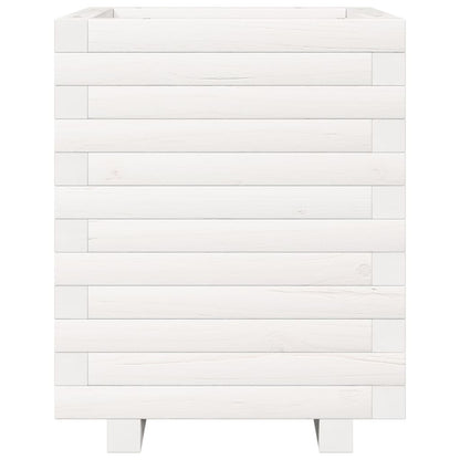 Jardinera Madera Maciza De Pino Blanco 40x40x49,5 Cm_4