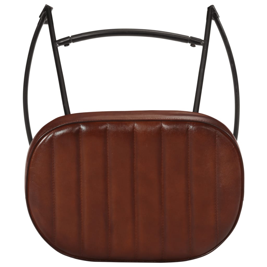 Taburetes De Bar Gavin 2 Uds Marrón Oscuro 44x37,5x78 Cm_5