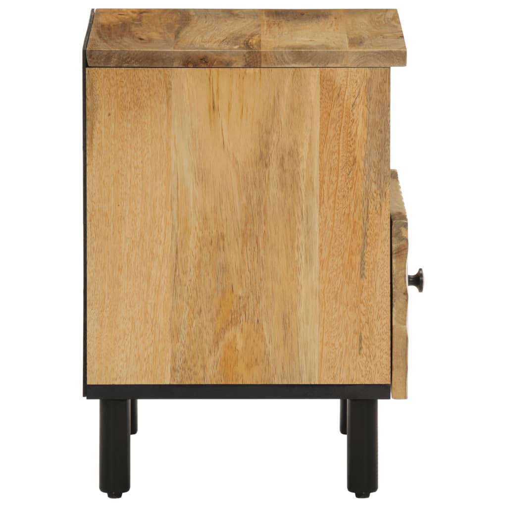 Mesitas De Noche 2 Uds Madera Maciza De Mango 40x33x46 Cm_3