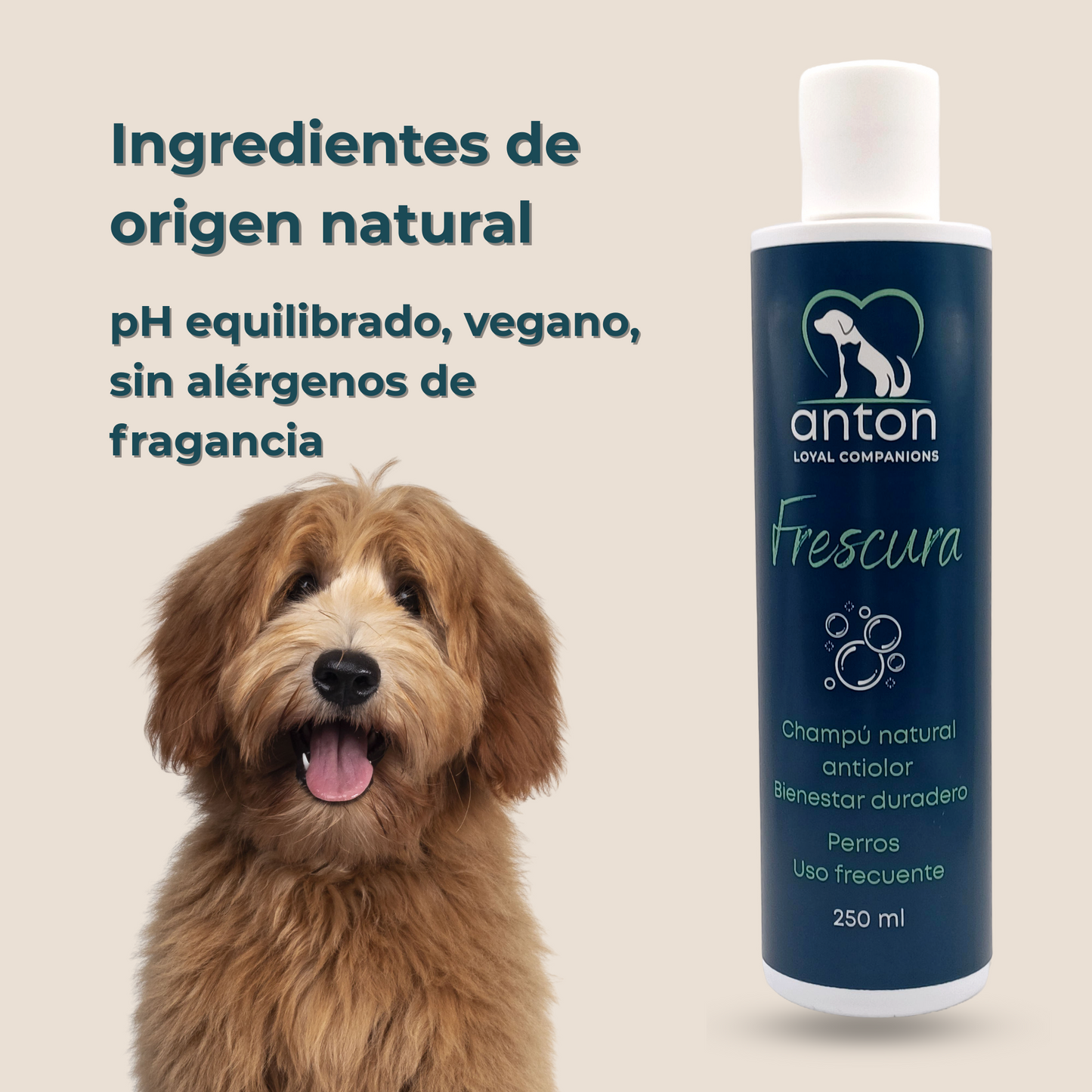 Champú natural para el control de olores en perros – Pack 2 x 250 ml_4