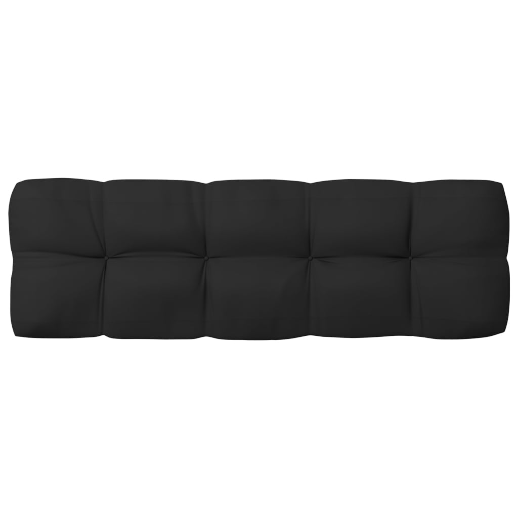 Vidaxl Cojines Para Sofá De Palets 7 Piezas Negro_4