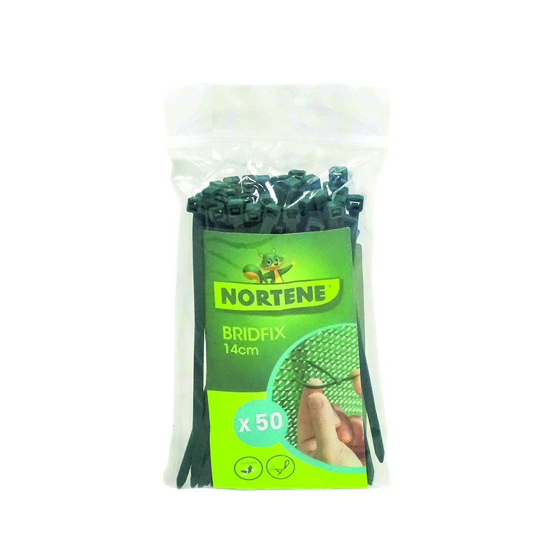 Bridas De Fijacion 19 Cm Verde Nortene_0