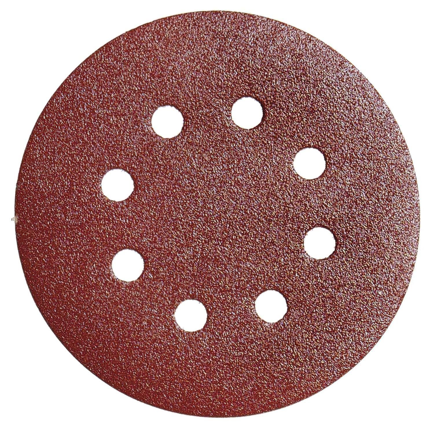 Lija Recambio Velcro Disco Ø 125 Mm. Con Agujeros Grano 120 (10 Piezas)