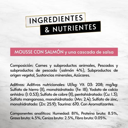 Embalagem de 6 x Mousse de Salmão GOURMET REVELATIONS (4x57g)