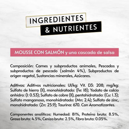 Embalagem de 6 x Mousse de Salmão GOURMET REVELATIONS (4x57g)