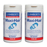 Embalagem 2x Maxi-Hair Lamberts 60 comprimidos