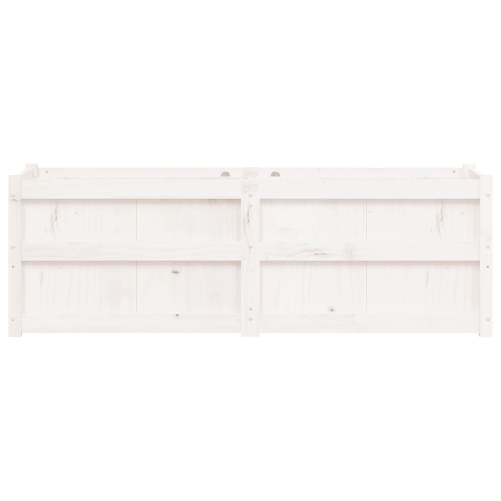 Jardinera Madera Maciza De Pino Blanco 150x50x50 Cm_4
