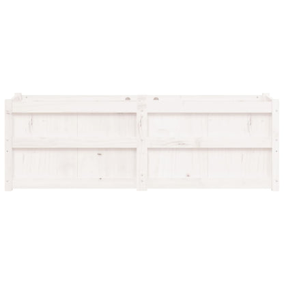Jardinera Madera Maciza De Pino Blanco 150x50x50 Cm_4