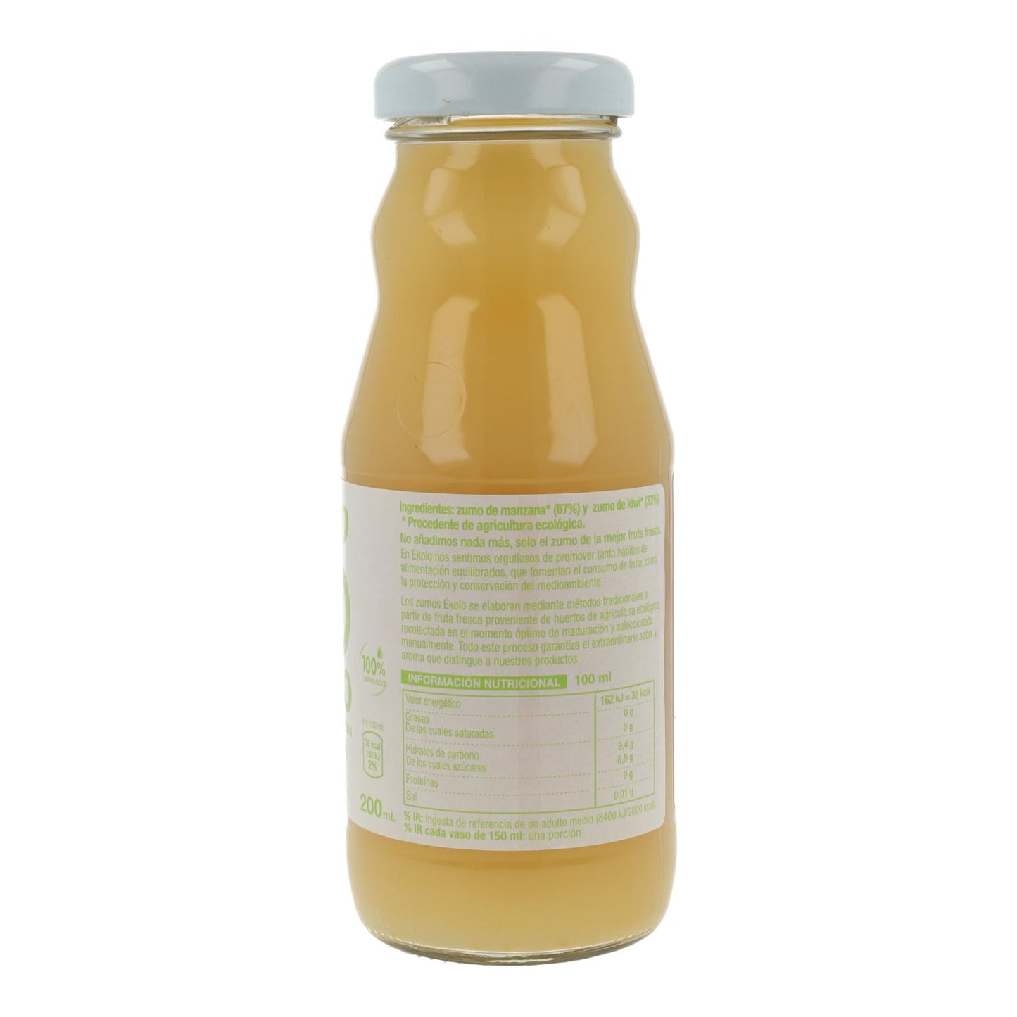 Sumo biológico 100% de kiwi e maçã da Ékolo