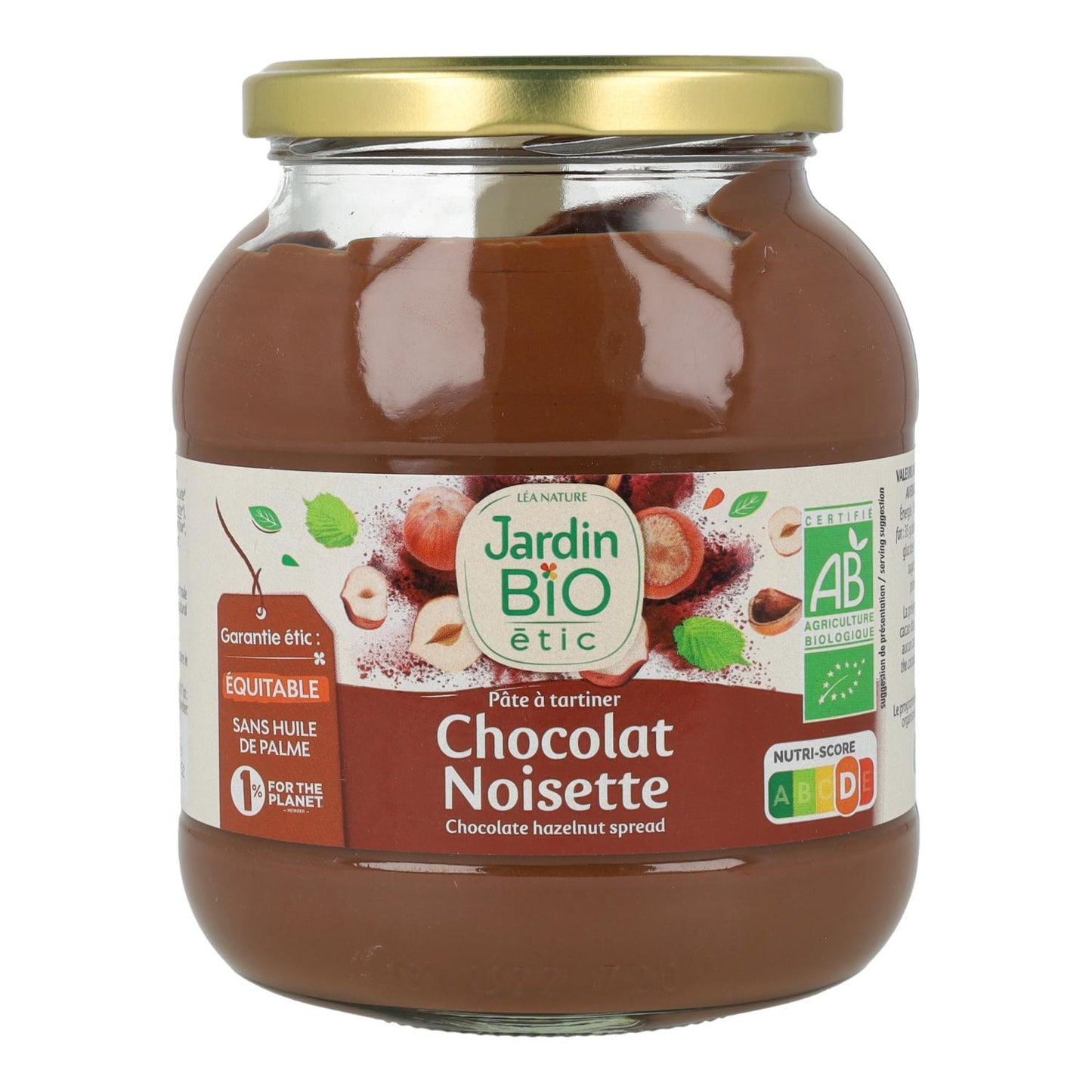 Creme de Cacau com Avelãs Sem Óleo de Palma Jardin Bio 350 g
