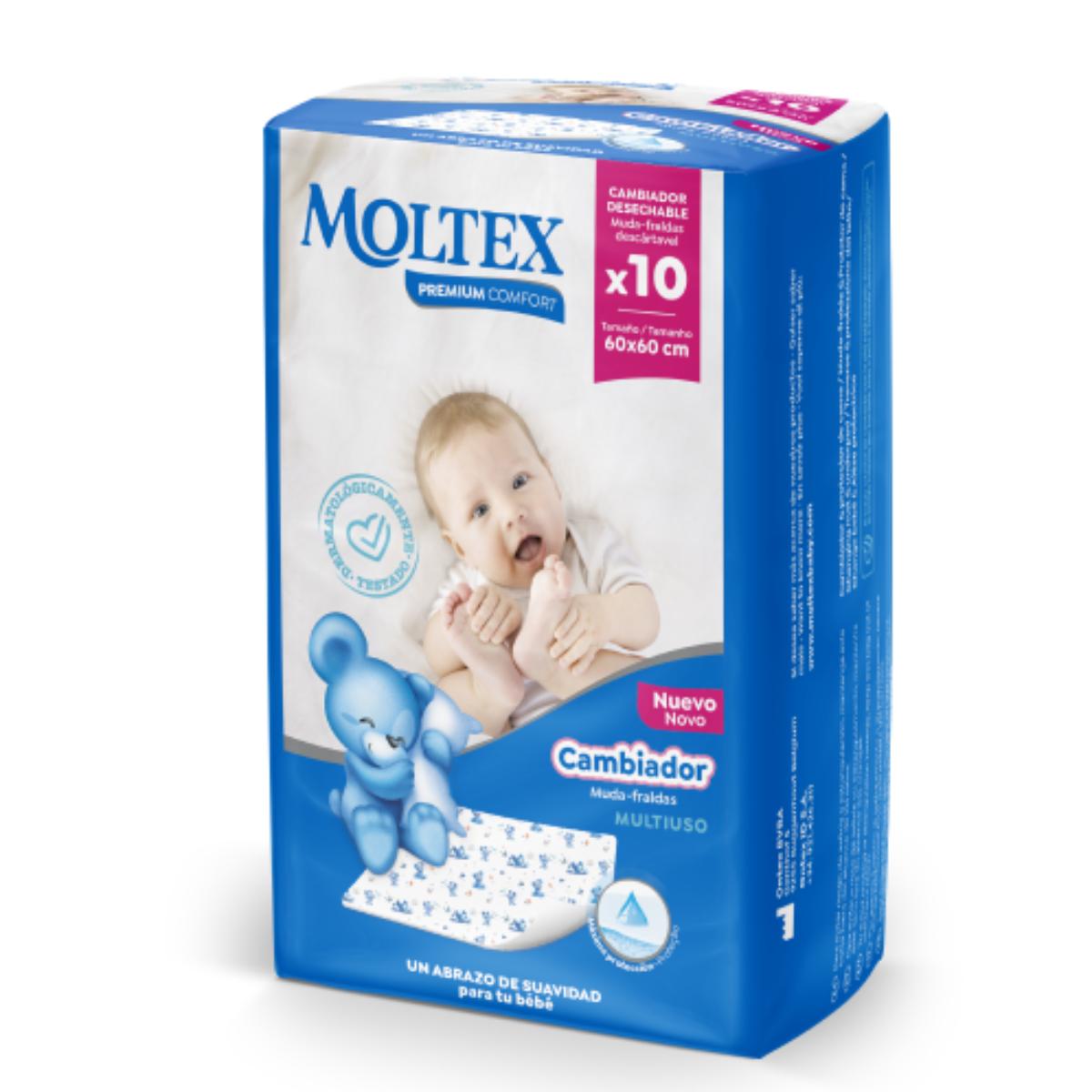 Muda Fraldas Moltex Premium Comfort N2 (60x60 cm) 10 unidades