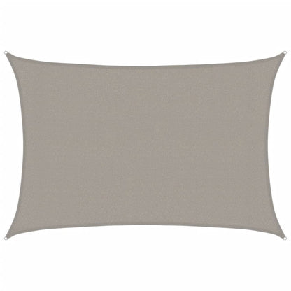 Vidaxl Toldo De Vela Rectangular Hdpe Gris Claro 160 G/m² 3x4,5 M_0