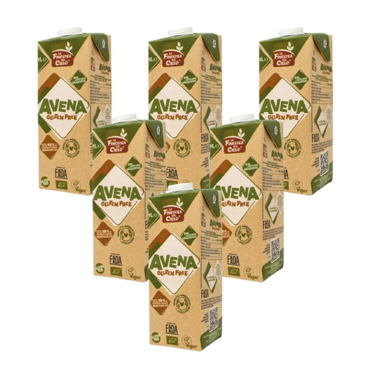 Pack 6 x Bebida de Aveia Sem Glúten La Finestra Sul Cielo 1 L