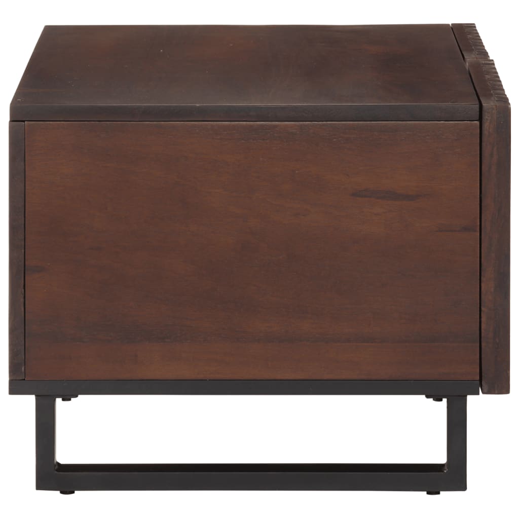 Mesa De Centro Madera Maciza Mango Marrón 80x51x40 Cm_1