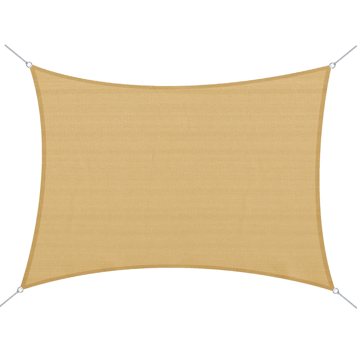Outsunny Toldo Vela De Sombra Rectangular 4x6 M Con Anti-uv Arena_0