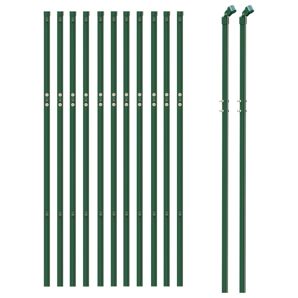 Cerca De Alambre De Acero Galvanizado Verde 1,1x25 M / Vetonek_2