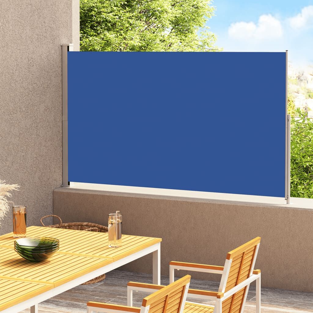 Vidaxl Toldo Lateral Retráctil Para Patio Azul 200x300 Cm_1
