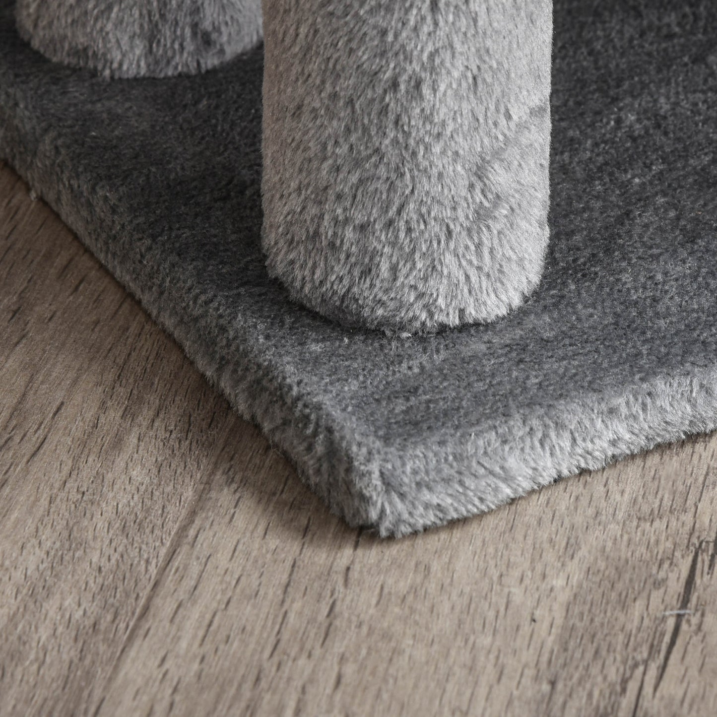 Pawhut Escalera Para Gatos De 3 Niveles Con Bola Colgante 40x40x48 Cm Gris_4