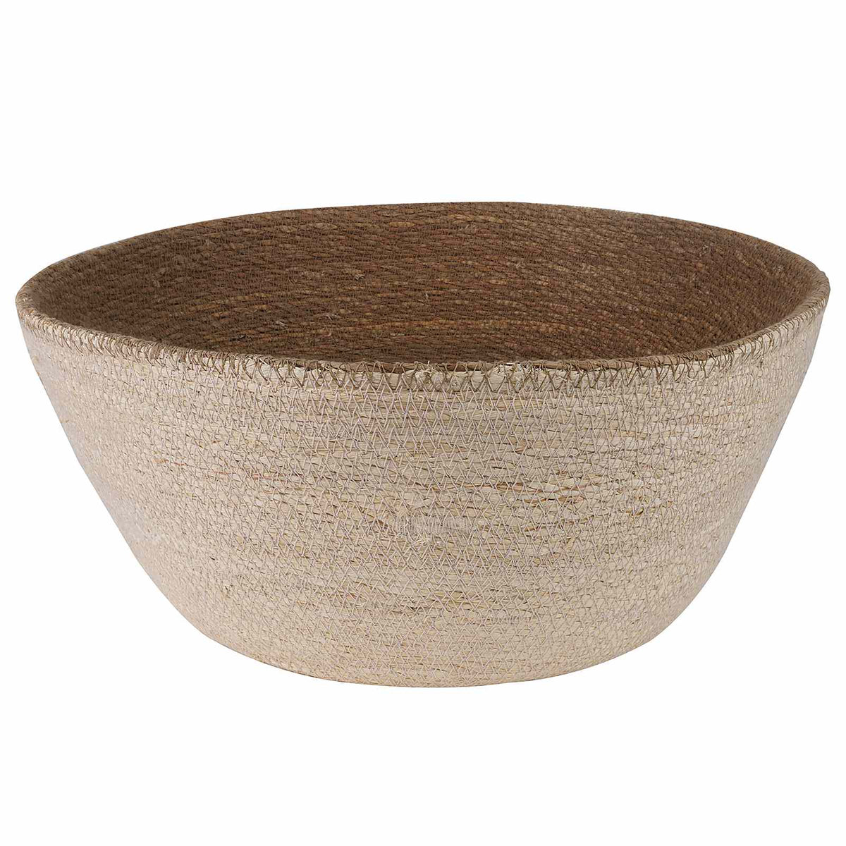 Maceta Con Asas 2 Uds. Blanco Ø 32 X 32 Cm 100% Hierba Marina_2