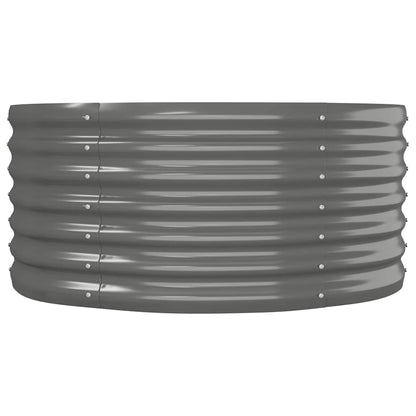 Jardinera Arriate Acero Galvanizado Gris 152x80x36 Cm_3