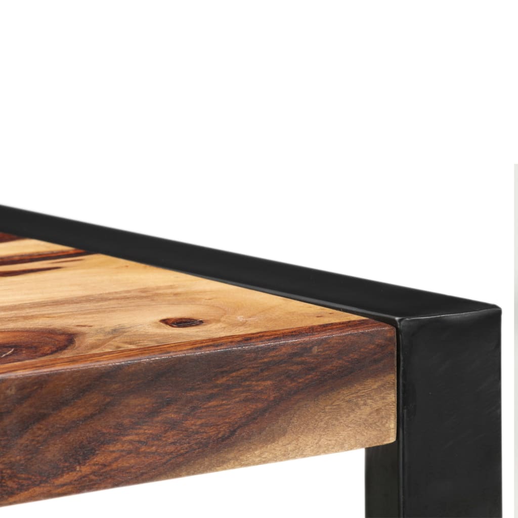 Mesa Alta De Cocina De Madera Maciza De Sheesham 60x60x110 Cm_1