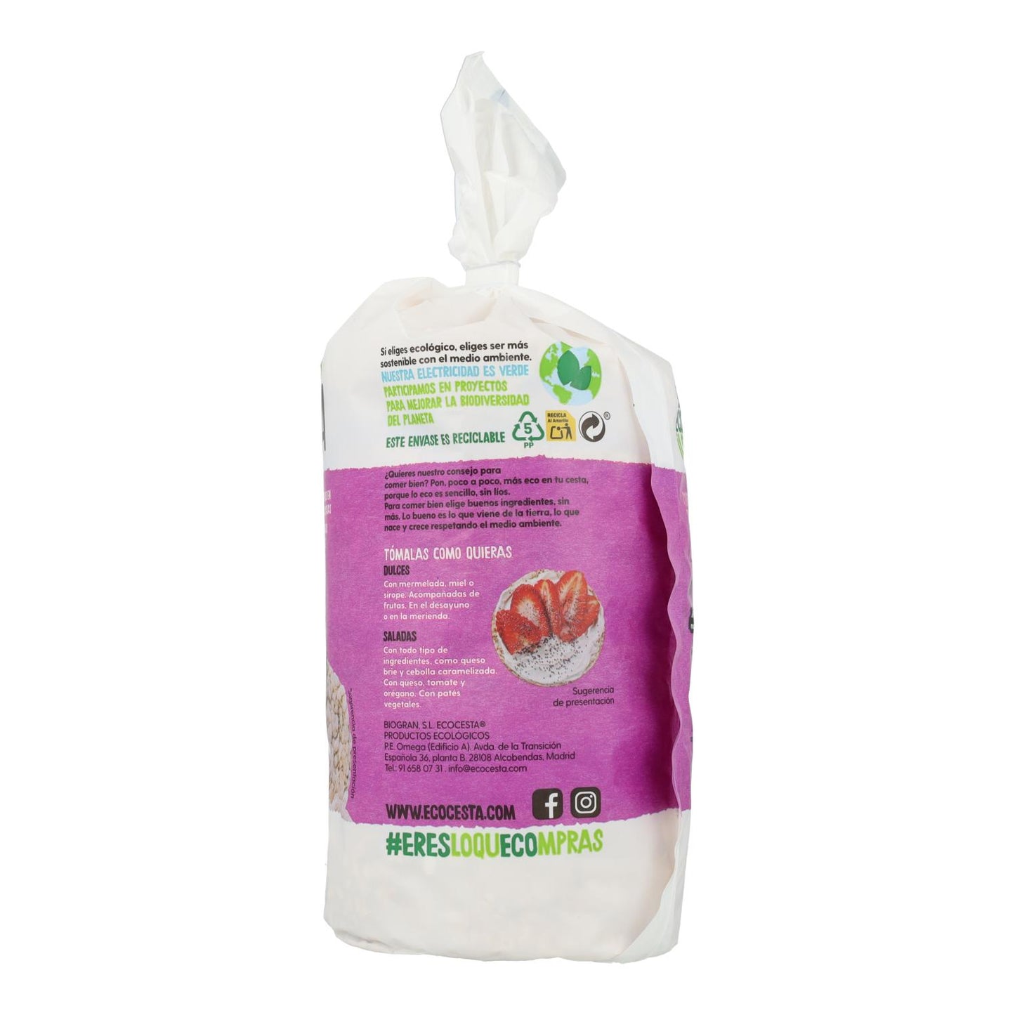 Pack 2x Tortitas de Arroz y Quinoa Bio Ecocesta 120 g