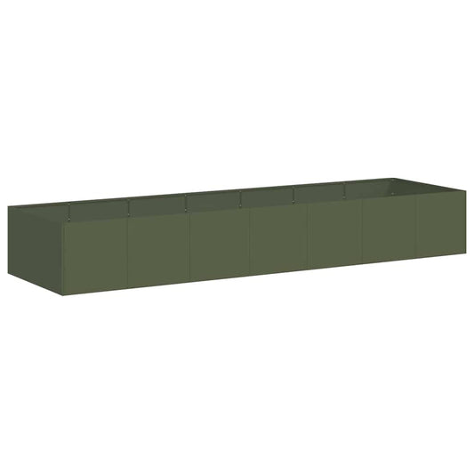 Jardinera Acero Verde Oliva 280x80x40 Cm_0