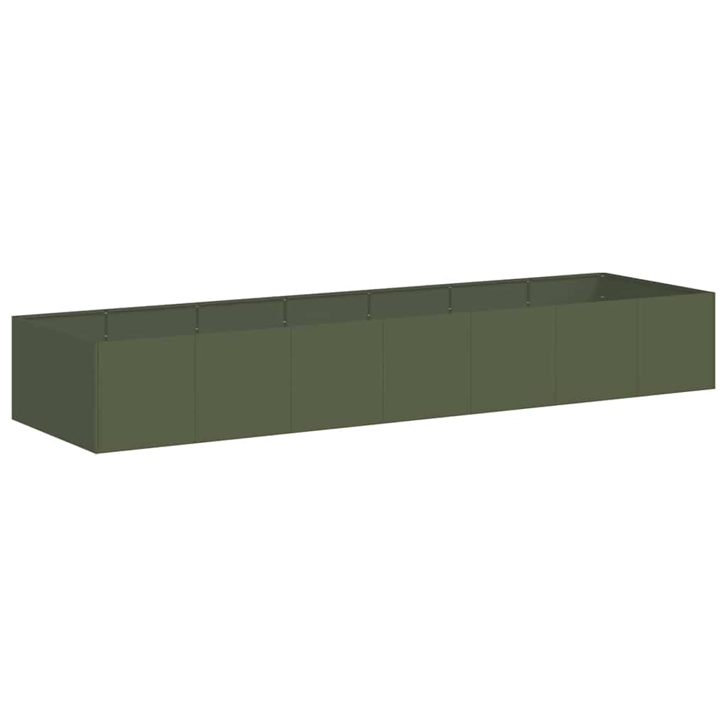 Jardinera Acero Verde Oliva 280x80x40 Cm_0