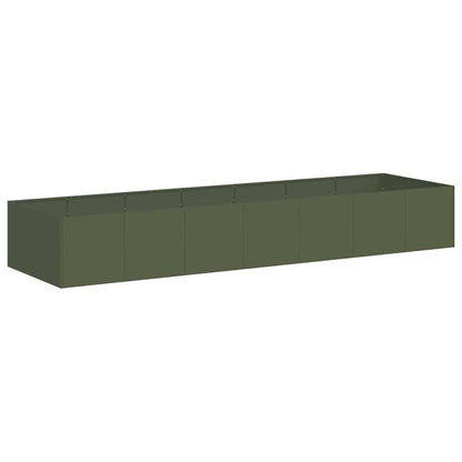 Jardinera Acero Verde Oliva 280x80x40 Cm_0