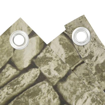 Pantalla De Privacidad De Balcón Pvc Look Piedra 1000x75cm / Vetonek_3