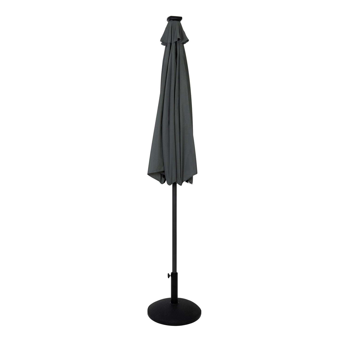 Parasol Led Inclinable 2,7 M Con Base – Gris_1