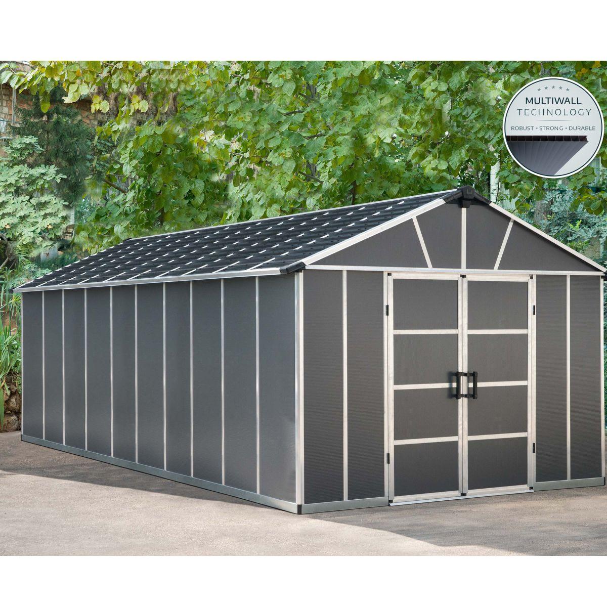 Telheiro de jardim Yukon 643x332x252 cm Canopia da Palram