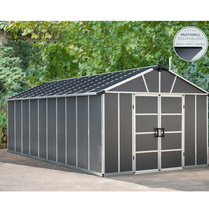 Telheiro de jardim Yukon 643x332x252 cm Canopia da Palram