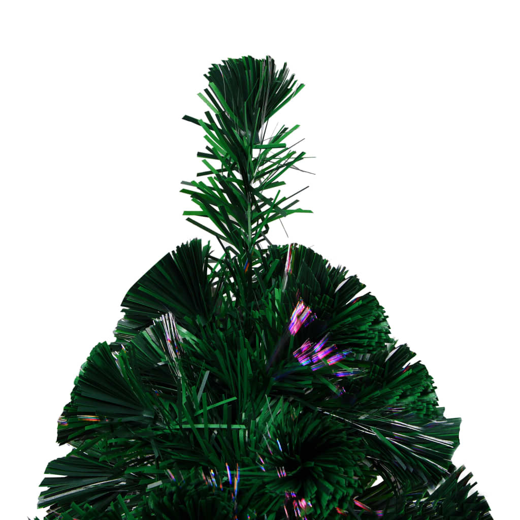Vidaxl Árbol De Navidad Artificial Y Soporte Fibra Óptica Verde 150 Cm_4