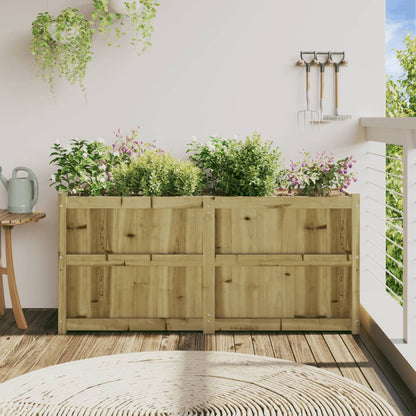 Jardinera De Madera De Pino Impregnada 150x50x70 Cm_2