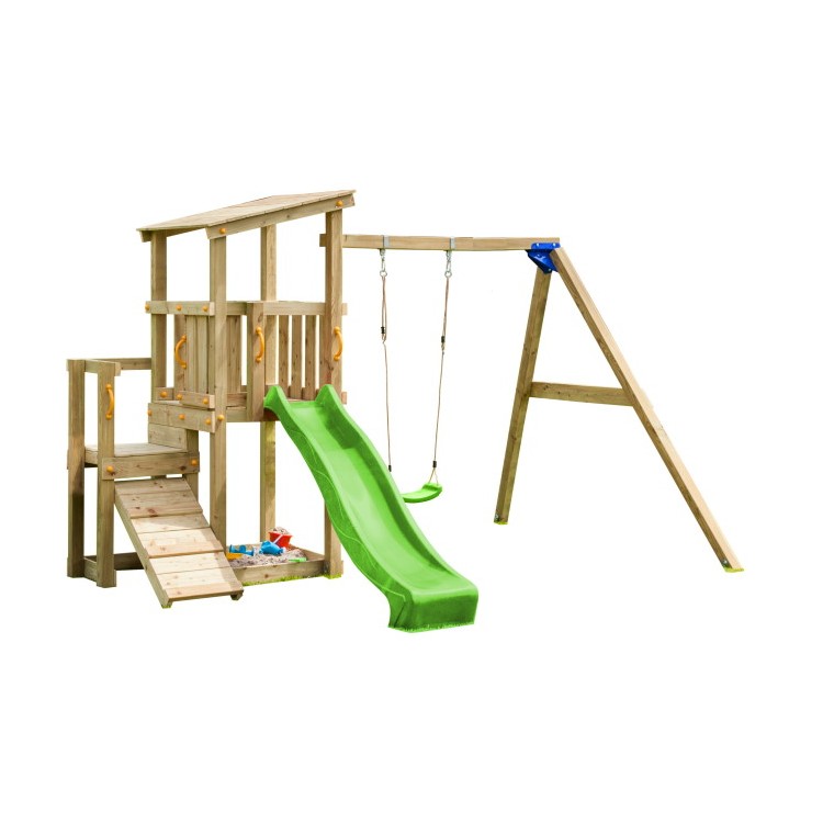 Parque Infantil Masgames Cascade L Con Columpio Individual._0