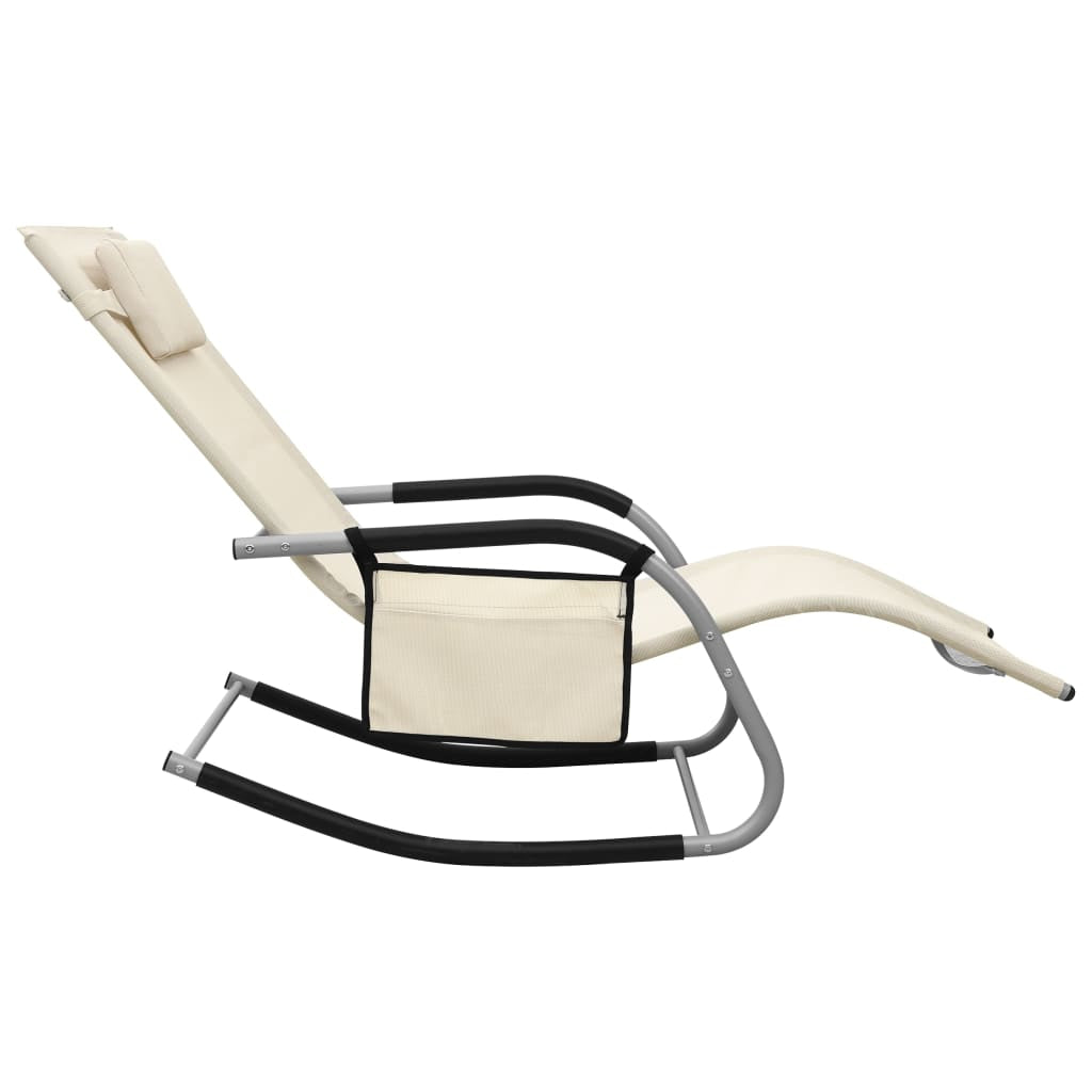 Vidaxl Tumbonas 2 Unidades Textilene Crema Y Gris_3