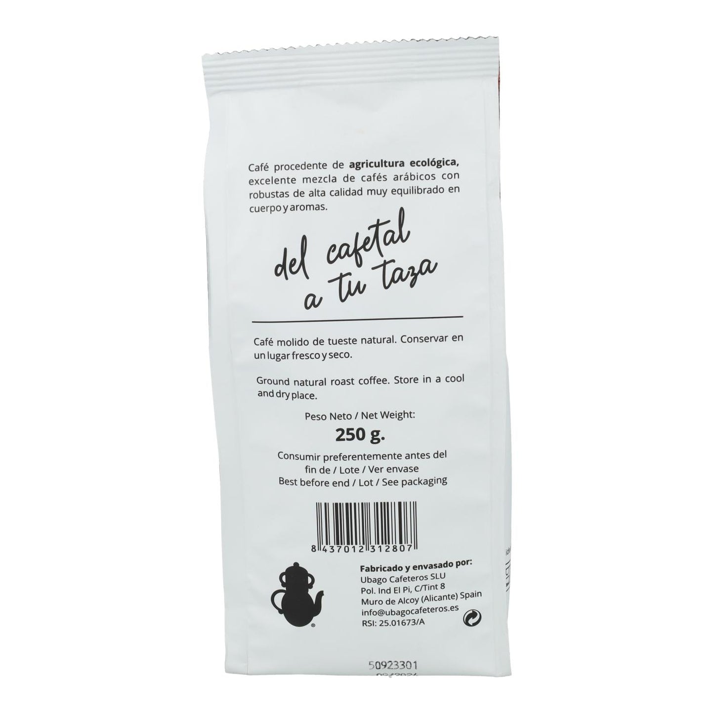 Café moído intenso Mascaf 250 g