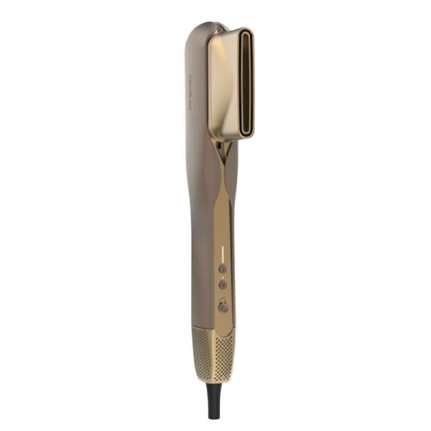 Cecotec Plancha De Pelo Con Aire Airlisse 2in1 Forcedry Champagne. 1000w, Flujo De Aire 19,7m/s, 2 Cabezales Imantados_1