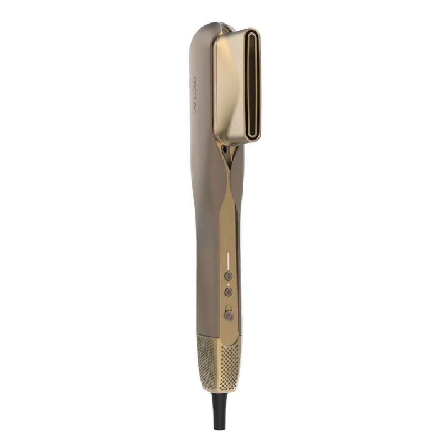 Cecotec Plancha De Pelo Con Aire Airlisse 2in1 Forcedry Champagne. 1000w, Flujo De Aire 19,7m/s, 2 Cabezales Imantados_1