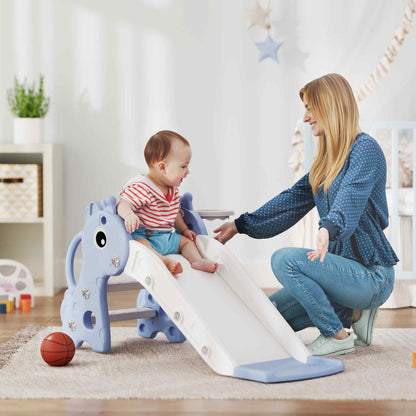 Aiyaplay Tobogán Infantil 3 En 1 Para Niños De 1-3 Años 106x51,5x52 Cm Azul_1
