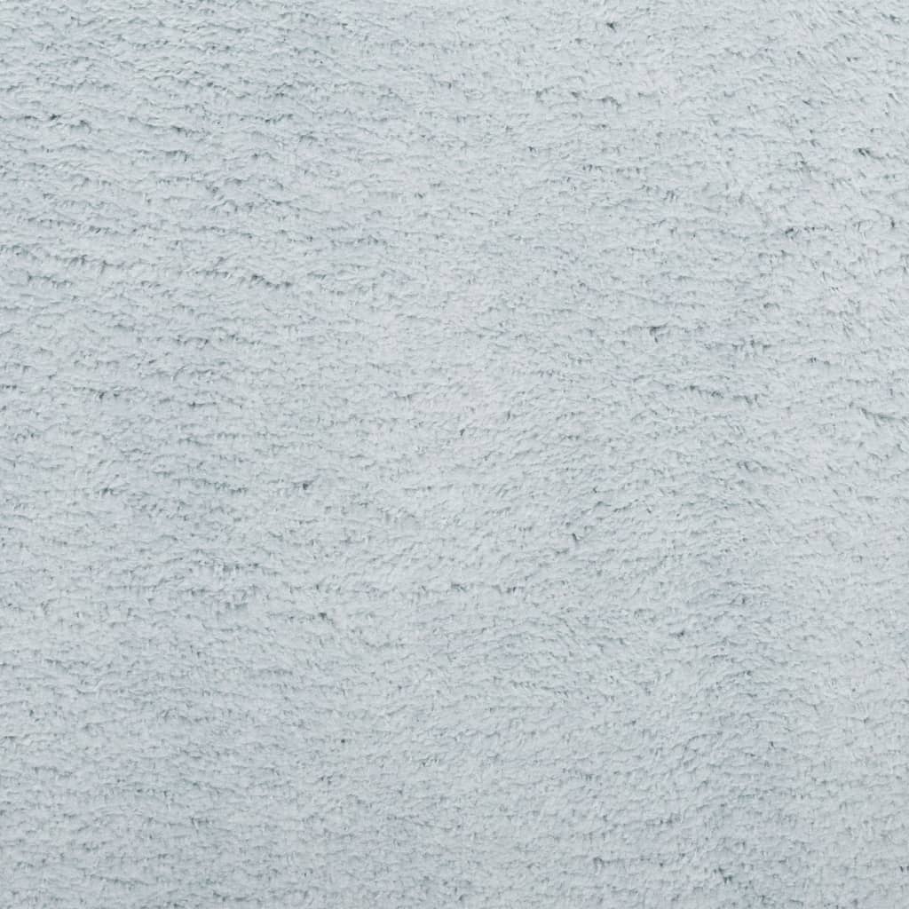 Alfombra De Pelo Corto Suave Lavable Huarte Azul Ø 120 Cm / Vetonek_4