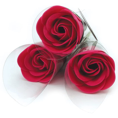 Rosa Con Pétalos De Jabón Aromático Para Baño Relajante (fucsia) - Regalo Original Para Días Especiales - Aroma Atalcado_4