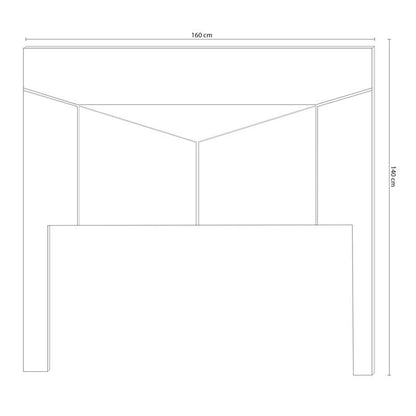 Cabecero Ada 160 Melamina, Cambria, 160(paracamasde150) X 140 X 3_2