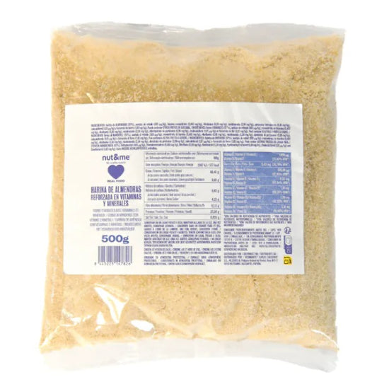Farinha de amêndoa Nut&amp;me com vitaminas e minerais 500 g