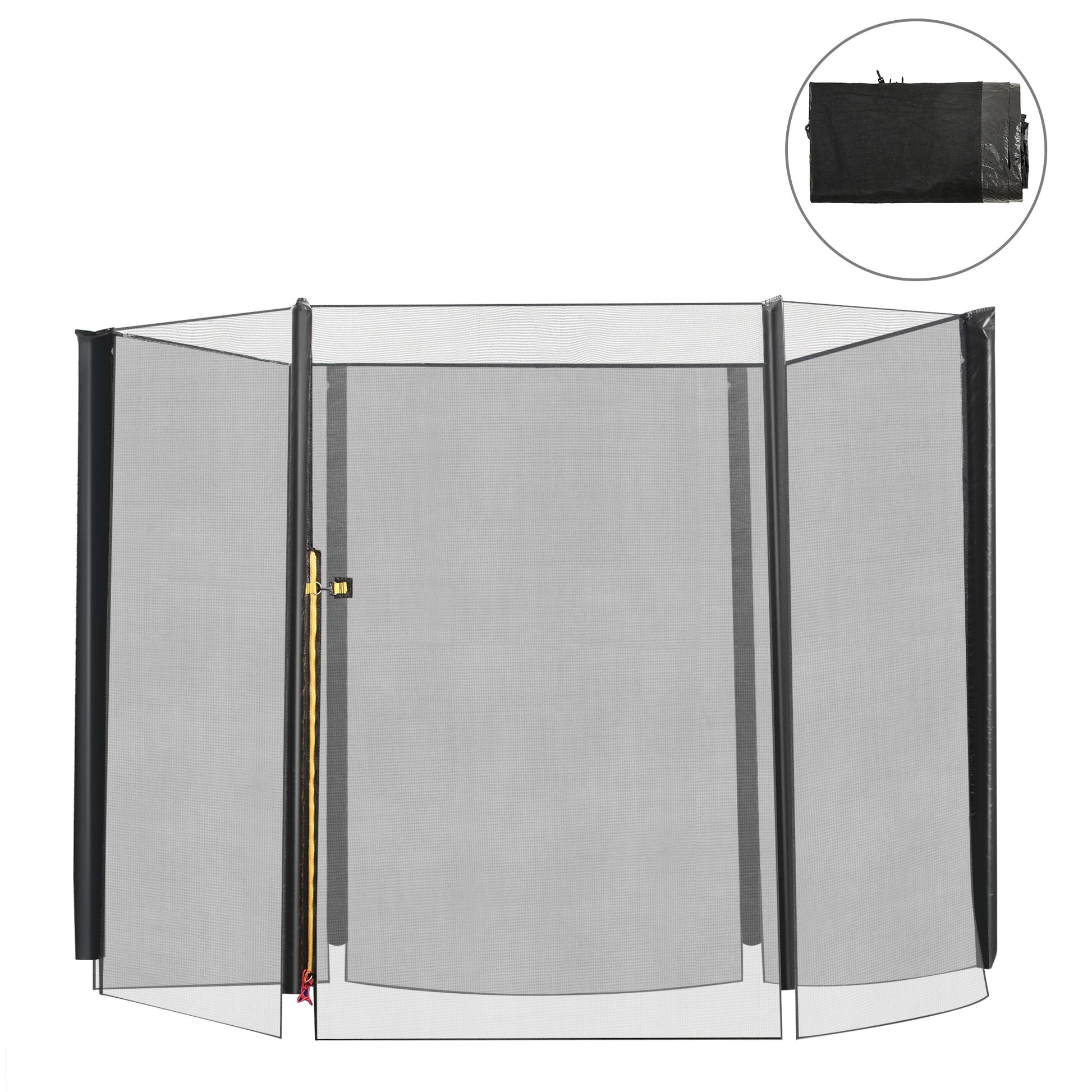 Homcom Red De Seguridad De Reemplazo Para Trampolín Redondo Ø244 Cm Negro_0