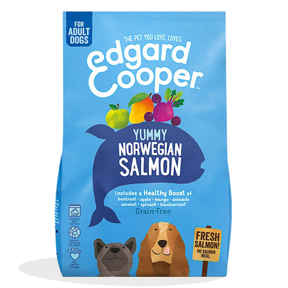 Ração para cães Edgard &amp; Cooper Norwegian Salmon 1 kg
