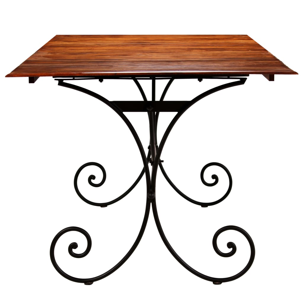 Mesa De Comedor Madera Maciza Acabado Miel 200x100x76 Cm_2